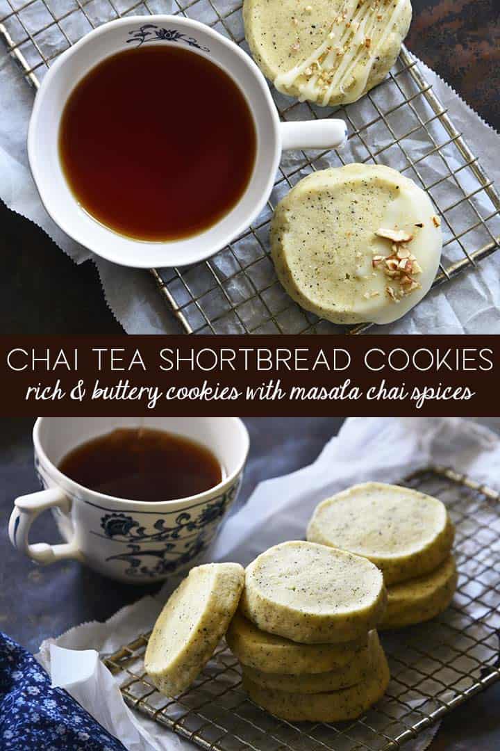 chai tea shortbread cookies pin
