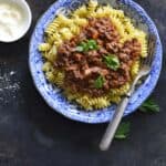 30 minute beef bolognese recipe featured image
