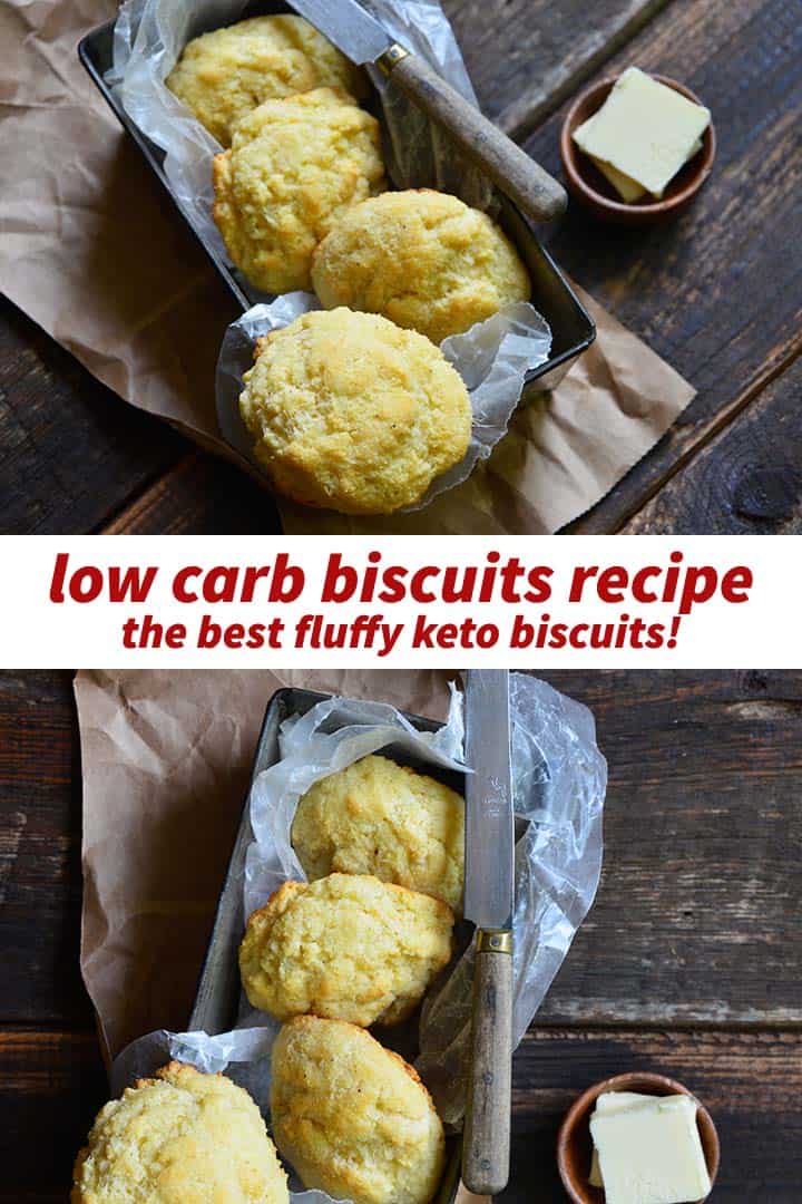 Low Carb Biscuits Recipe Pin