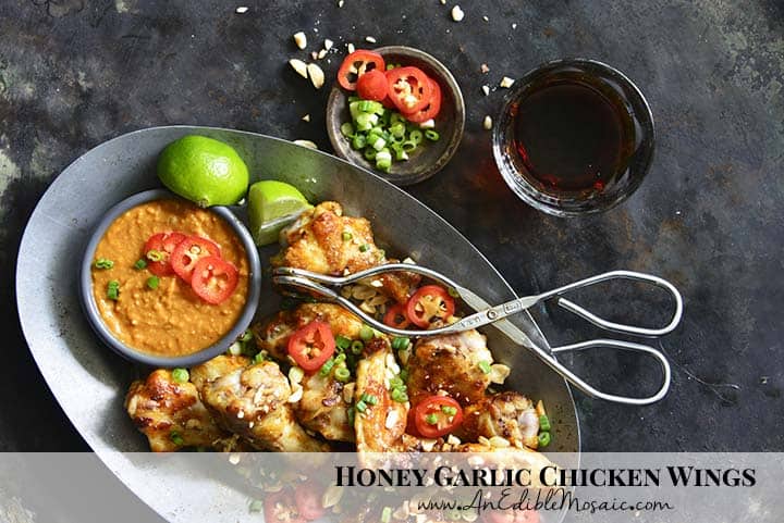 Honey Garlic Chicken Wings with Description