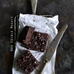 The Best Fudgy Low-Carb Keto Brownies Overhead View on Metal Tray