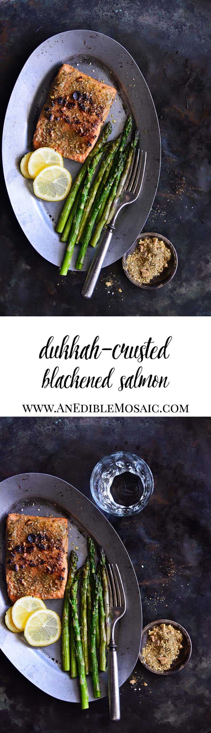 Dukkah-Crusted Blackened Salmon Long Pin