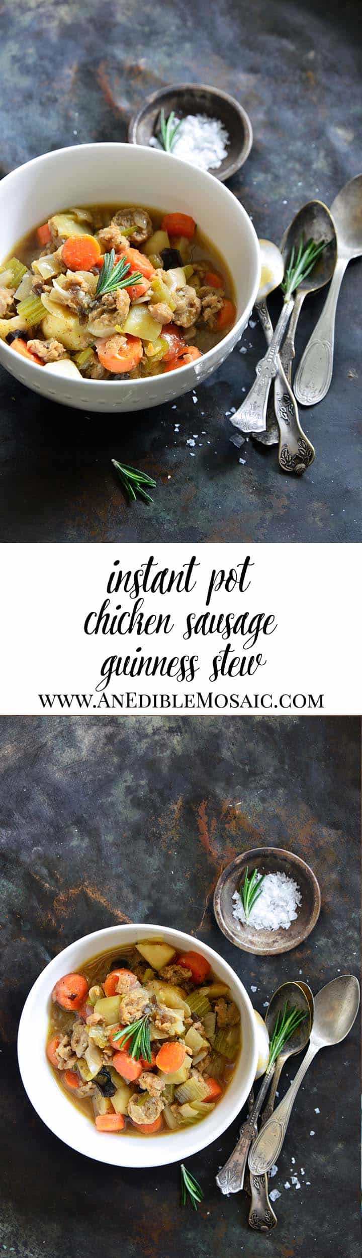 Instant Pot Chicken Sausage Guinness Stew Long Pin