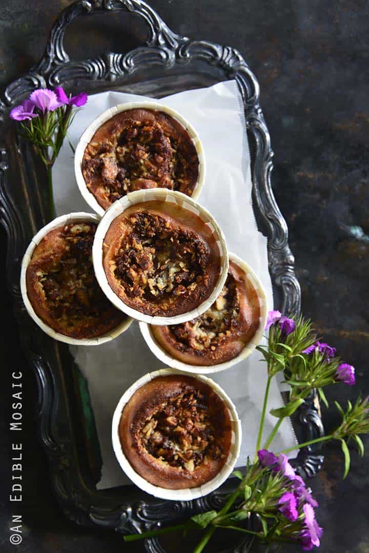 Low-Carb Fathead Carrot Cake Sticky Buns Overhead View