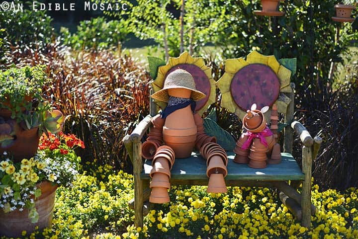 Terra Cotta Pot Display at Epcot