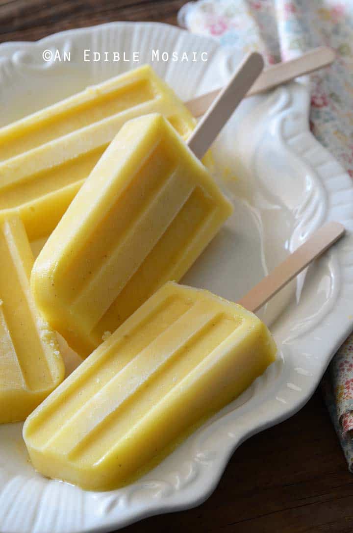 Vanilla Pineapple Popsicles