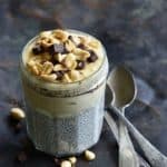 Front View of Chocolate Peanut Butter Chia Pudding (Tastes Like Healthy Peanut Butter Pie!)