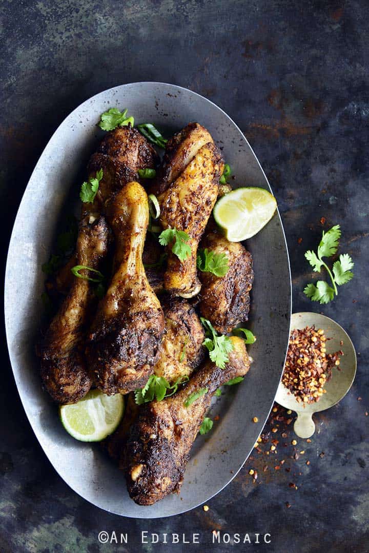 Overhead View of Jamaican Jerk Chicken Recipe (Paleo, Low Carb)