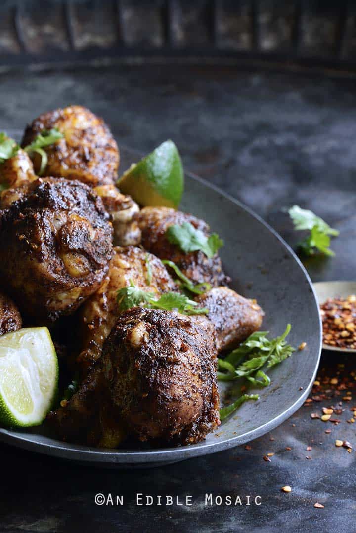 Front View of Jamaican Jerk Chicken (Paleo, Low Carb)