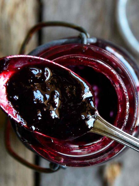 sugar free blueberry jam recipe without pectin featured image