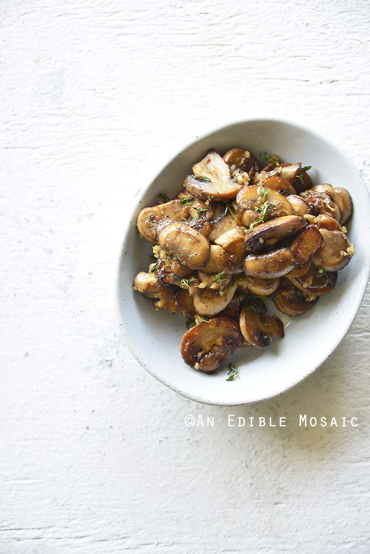 Mushroom Filling on White Table