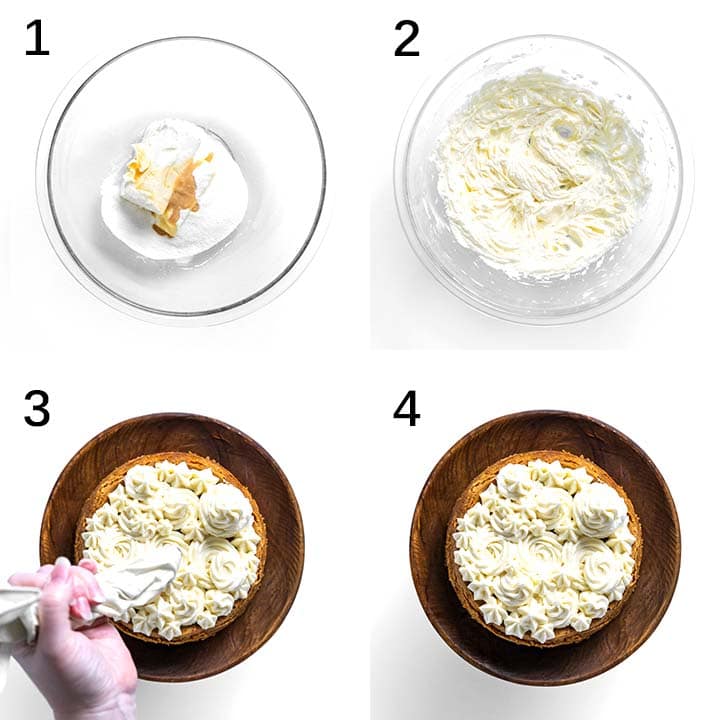how to decorate the top of cheesecake