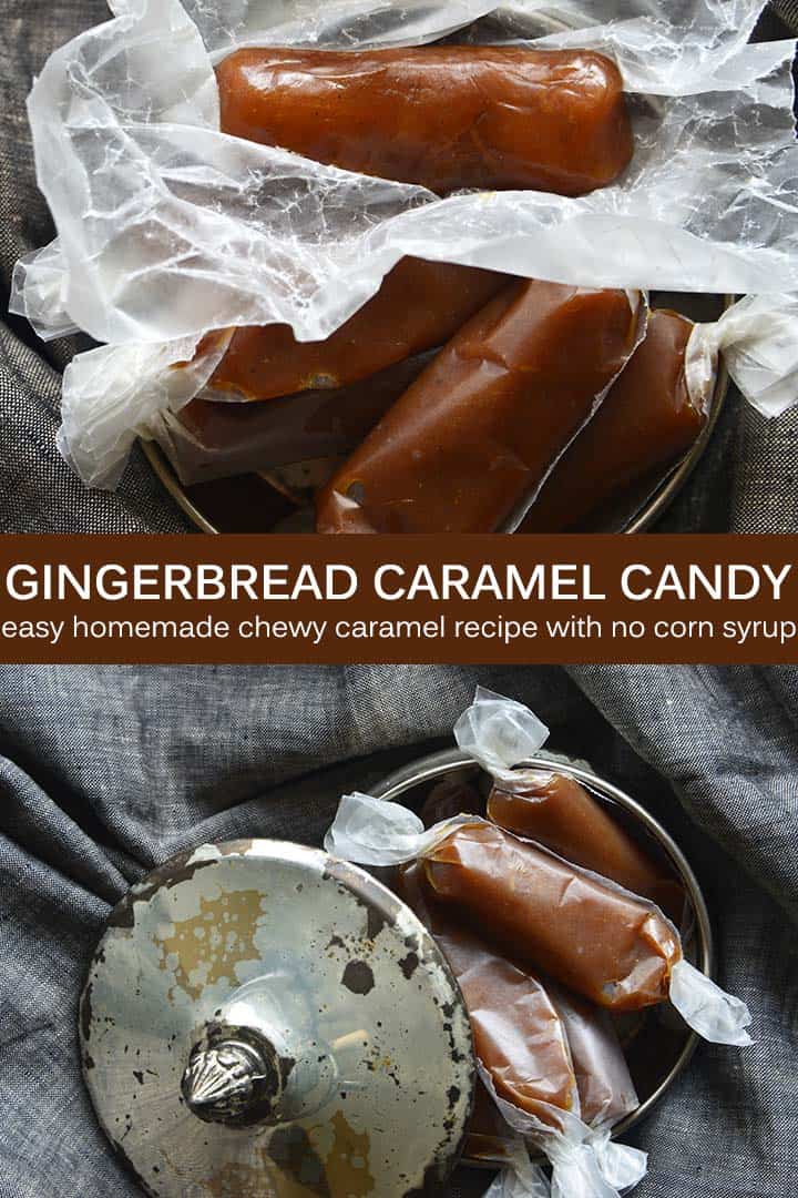Gingerbread Caramel Candy Recipe Pin