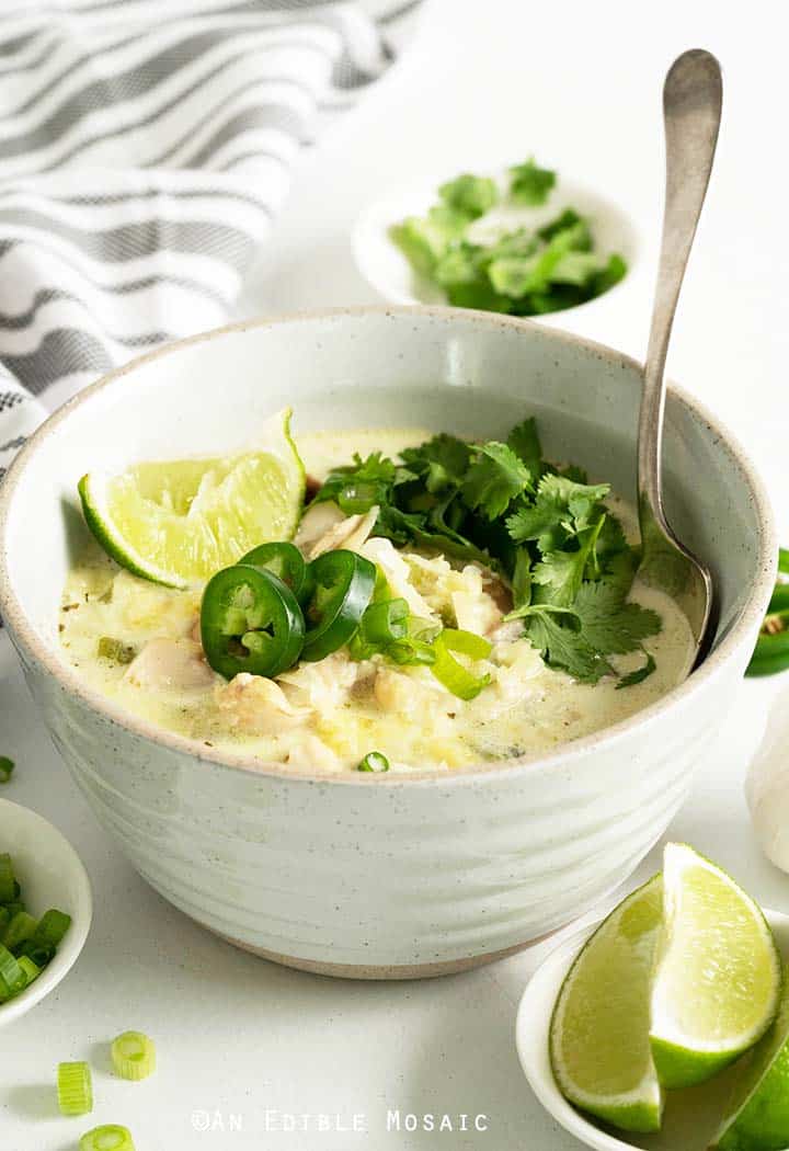 Keto White Chicken Chili