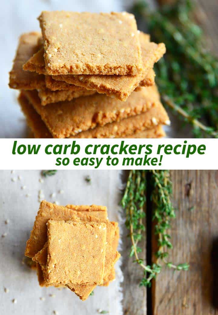 Low Carb Crackers Recipe Pin