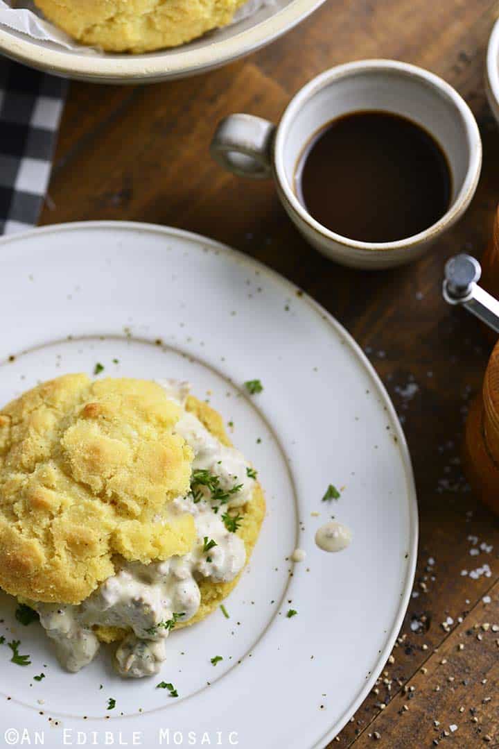 Low Carb Southern Biscuits and Country Gravy