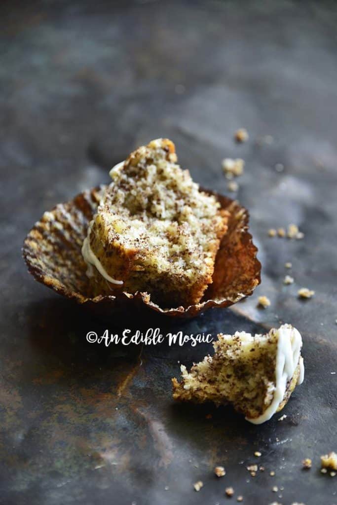 Inside Texture of Orange Chocolate Cupcakes