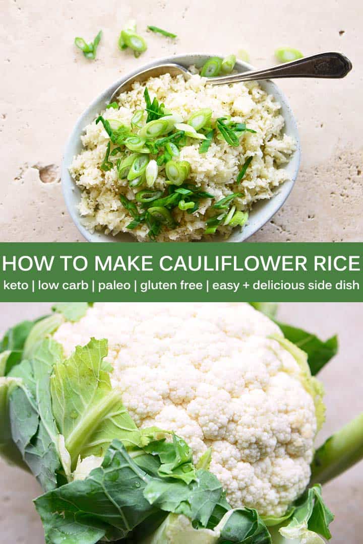 How to Make Cauliflower Rice Pin