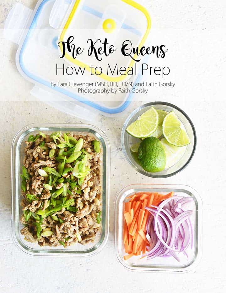 How to Meal Prep Ebook Cover with Tons of Healthy Meal Prep Ideas for the Week