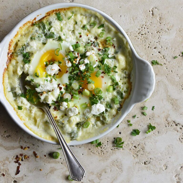baked eggs recipe featured image