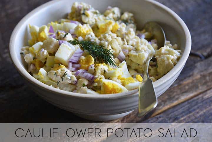 Low Carb Potato Salad with Description