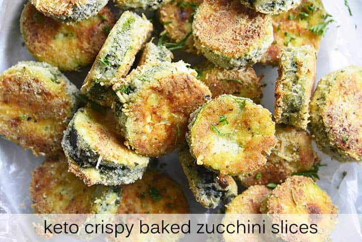 Keto Baked Zucchini Slices with Description