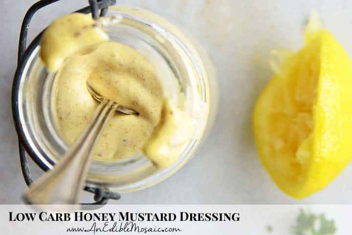 Low Carb Creamy Honey Mustard Dressing with Description