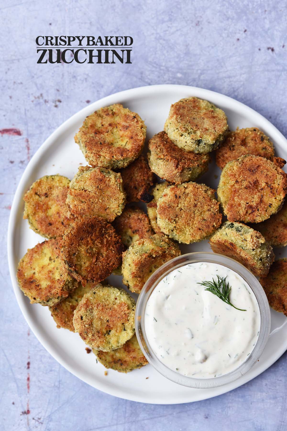 baked zucchini slices pin