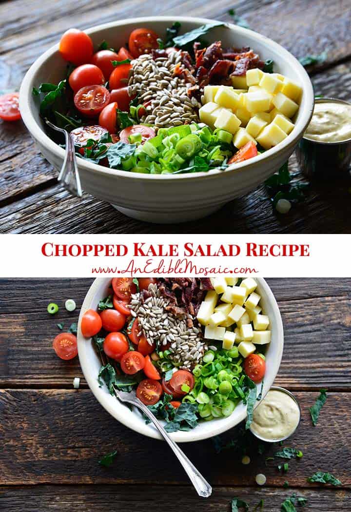 Tossed Chopped Kale Salad Recipe Pin