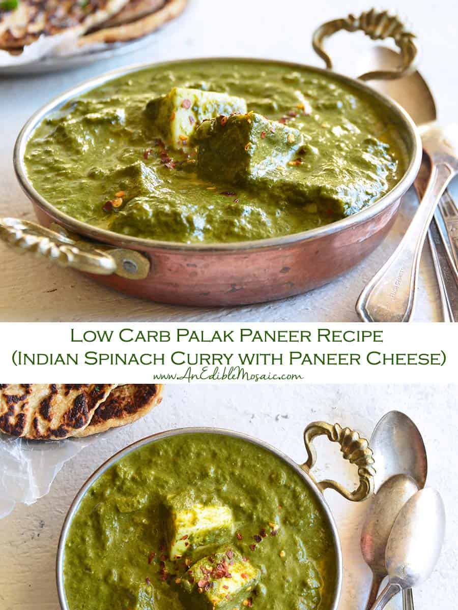 Low Carb Palak Paneer Recipe Pin