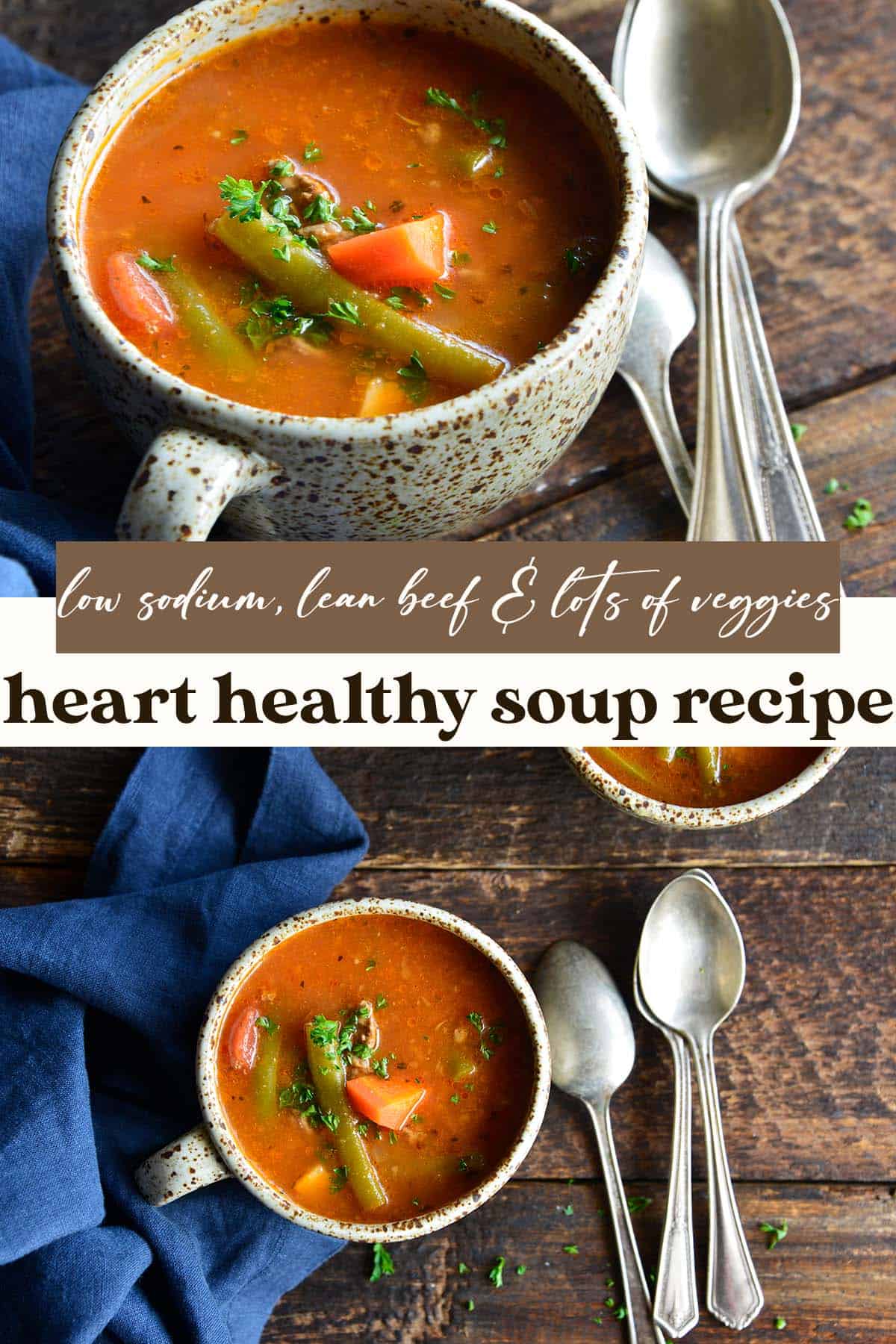 heart healthy lean beef low sodium soup recipe pin