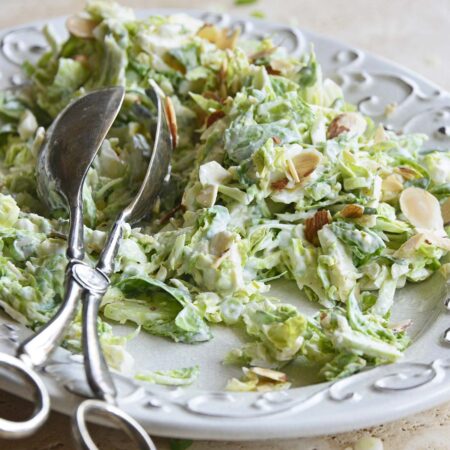 brussels sprouts salad recipe featured image
