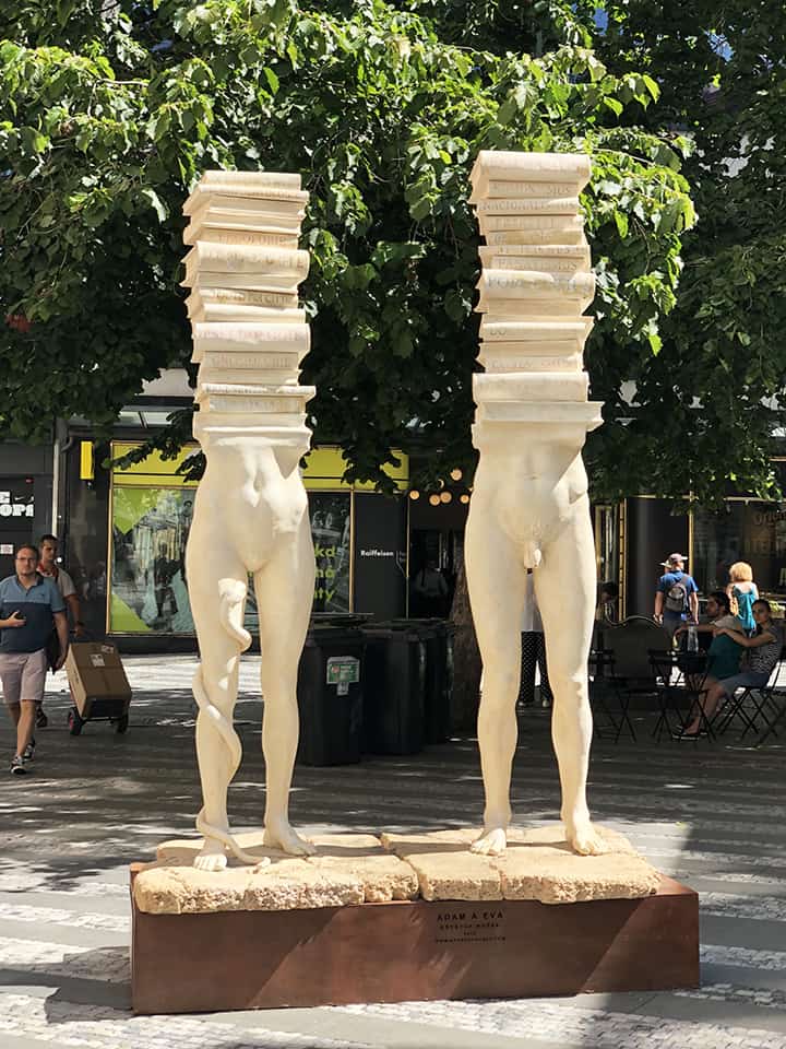 Adam and Eva Statue Prague