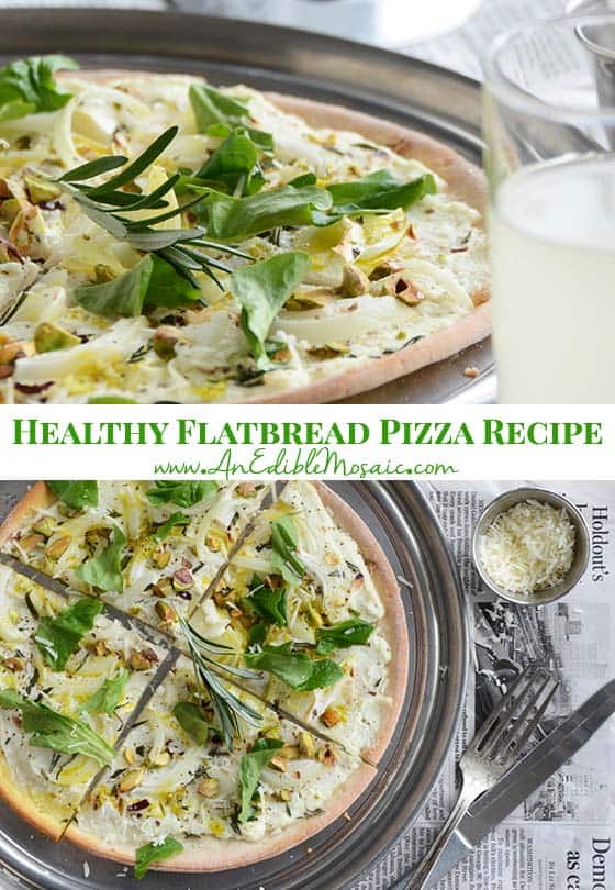 Healthy Flatbread Pizza Recipe Pin