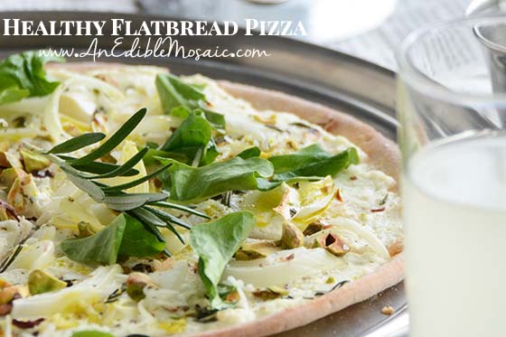 Healthy Flatbread Pizza with Description