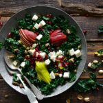 pomegranate kale winter salad recipe featured image