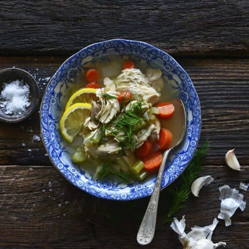chicken vegetable soup recipe featured image