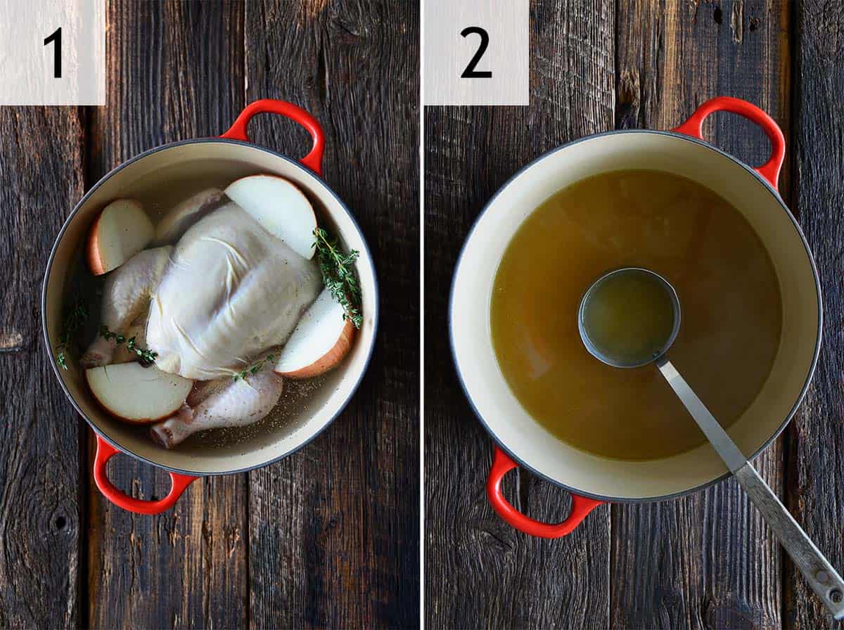 how to make homemade chicken stock
