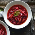 vegetarian borscht recipe featured image