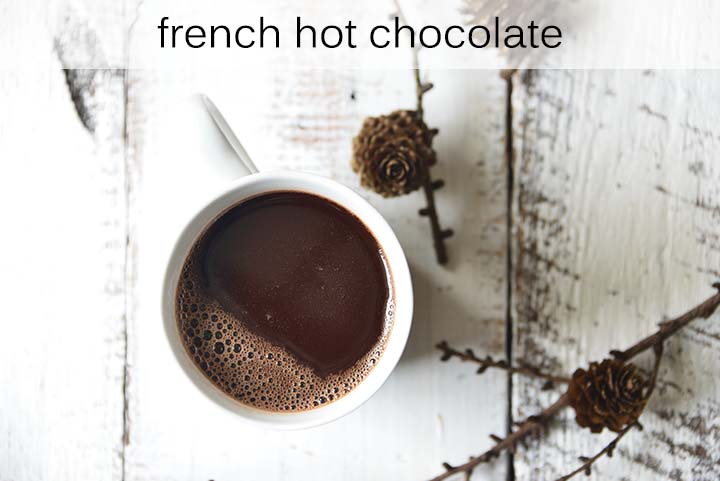 French Hot Chocolate with Description