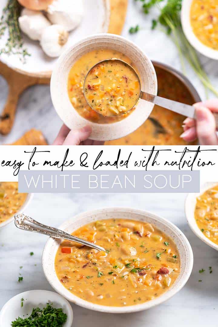 white bean soup recipe pin