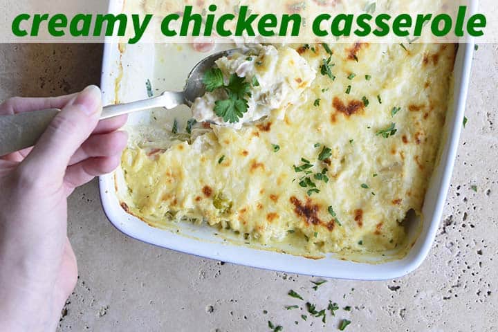 Creamy Chicken Casserole with Description