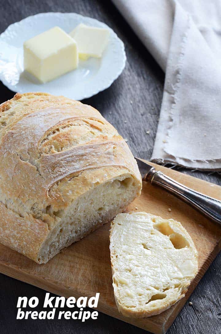 No Knead Bread Recipe Pin