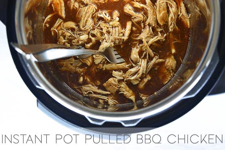 instant pot pulled bbq chicken with description