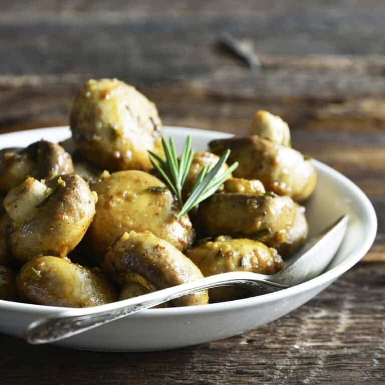 roasted mushrooms recipe featured image