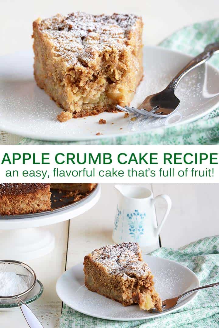 Apple Crumb Cake Recipe Pin