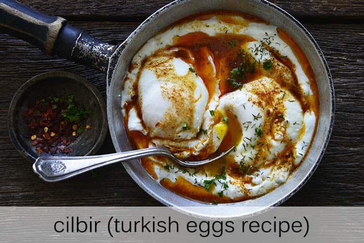 Cilbir (Turkish Eggs Recipe) with Description