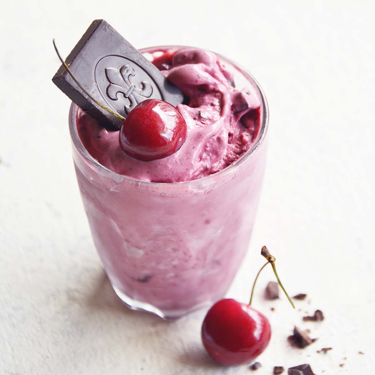 Healthy Cherry Garcia Ice Cream Recipe (No Ice Cream Maker)