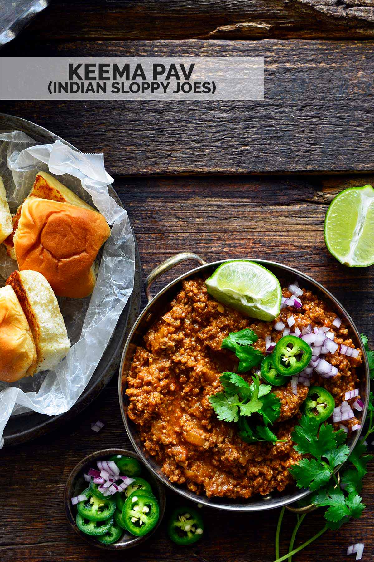 keema pav indian sloppy joes recipe pin