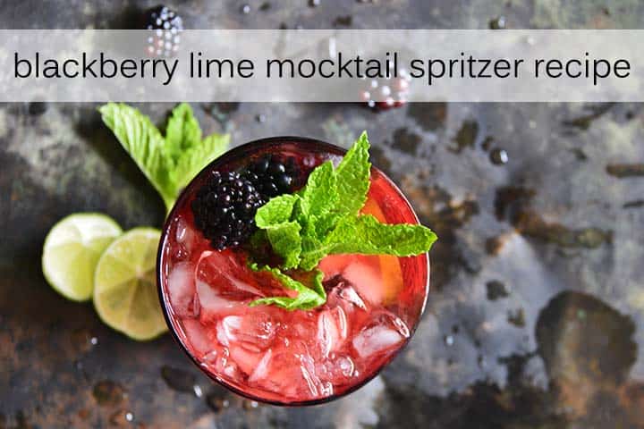 Blackberry Lime Mocktail Spritzer Recipe with Description